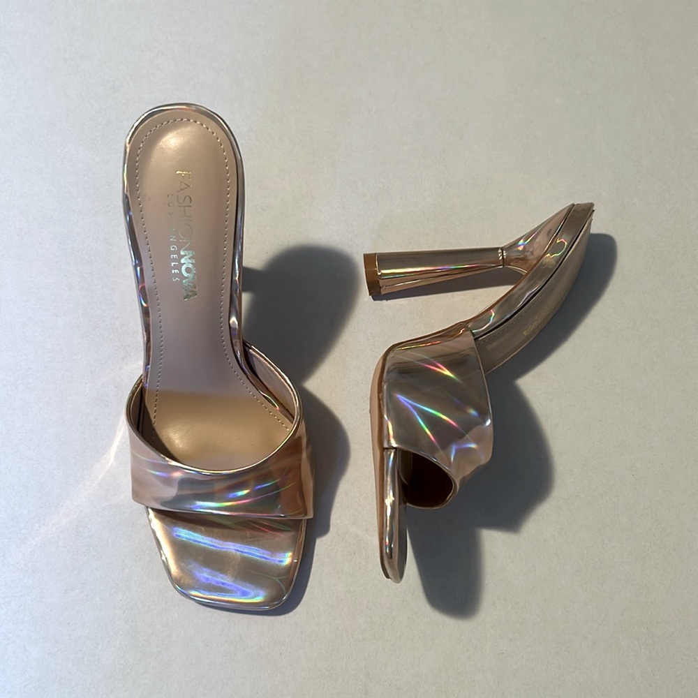 Rose Gold Sandal Heels